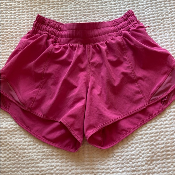 Lululemon Athletica Fuchsia Athletic Shorts - Picture 1 of 5